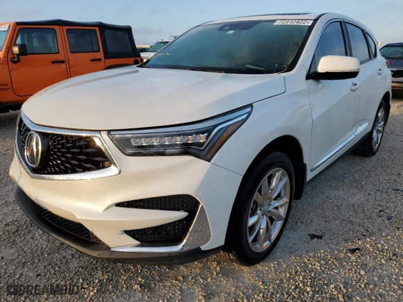 2019 Acura RDX w/Technology Pkg with VIN 5J8TC1H53KL024547, listed as a Copart auction lot 72312422 with 20,191 mi miles. Bid and sale history available at carsss.com. Image 1.