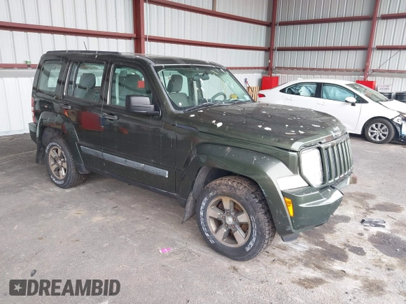 2008 Jeep Liberty Sport with VIN 1J8GN28K98W232003, listed as a IAAI auction lot 42127476 with 129,286 mi miles. Bid and sale history available at carsss.com. Image 1.