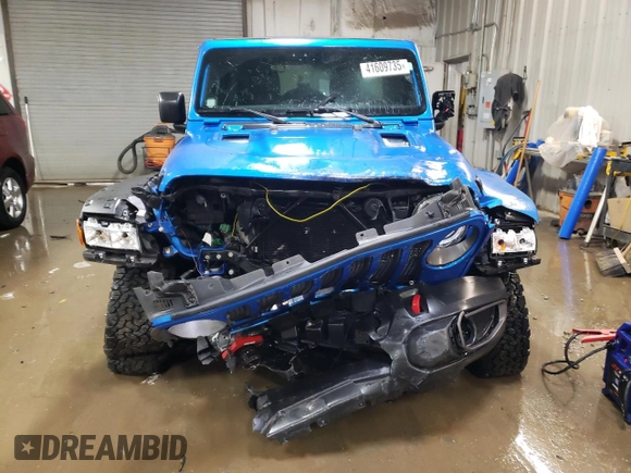 2021 Jeep Wrangler Unlimited Rubicon with VIN 1C4JJXFM7MW702520, listed as a Copart auction lot 41609735 with 11,184 mi miles and Salvage Title. Bid and sale history available at carsss.com. Image 5.