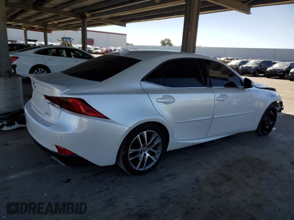2020 Lexus IS 300 with VIN JTHDA1D27L5108881, listed as a Copart auction lot 46717135 with 41,560 mi miles and Salvage title. Bid and sale history available at DreamBid. Image 3.