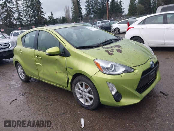 2015 Toyota Prius One with VIN JTDKDTB32F1087117, listed as a IAAI auction lot 41594117 with Not Provided miles and . Bid and sale history available at carsss.com. Image 1.