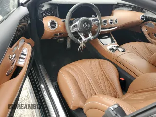 2018 Mercedes-Benz S 63 AMG with VIN WDDXJ8JB4JA034163, listed as a Copart auction lot 74268564 with Not Provided miles and Salvage Title. Bid and sale history available at DreamBid. Image 8.