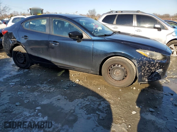 2015 Mazda 3 i SV with VIN JM1BM1T7XF1234306, listed as a Copart auction lot 87457174 with 159,630 mi miles and Salvage Title. Bid and sale history available at carsss.com. Image 4.