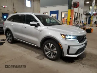 2023 Kia Sorento Hybrid SX Prestige with VIN KNDRKDLG1P5170947, listed as a Copart auction lot 87068494 with 27,364 mi miles and Salvage Title. Bid and sale history available at carsss.com. Image 4.