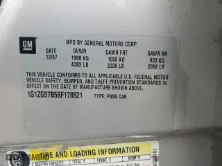 2008 Chevrolet Malibu LS w/1LS with VIN 1G1ZG57B58F178821, listed as a Copart auction lot 51097635 with 109,814 mi miles and Salvage Title. Bid and sale history available at carsss.com. Image 12.