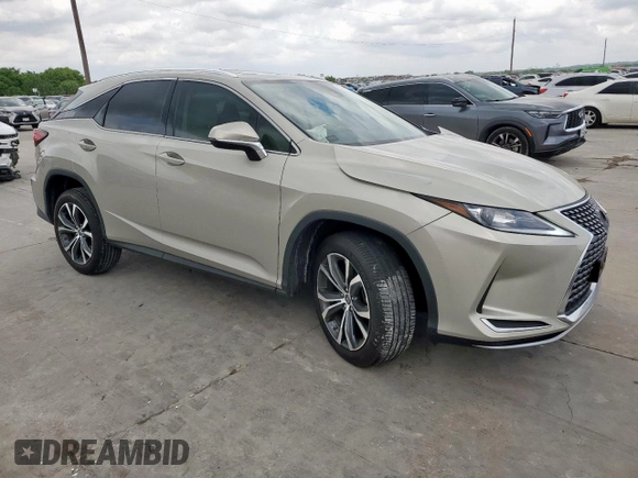 2021 Lexus RX 350 with VIN 2T2HZMAA3MC193923, listed as a Copart auction lot 55042225 with 16,206 mi miles and Salvage Title. Bid and sale history available at DreamBid. Image 4.