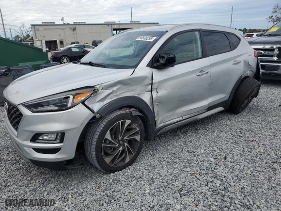 2019 Hyundai Tucson SEL with VIN KM8J33AL1KU876329, listed as a Copart auction lot 88838295 with 0 mi miles and Salvage Title. Bid and sale history available at carsss.com. Image 1.