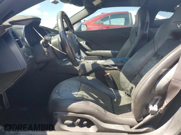 2017 Chevrolet Corvette Z06 2LZ with VIN 1G1YS2D69H5603737, listed as a Copart auction lot 73767964 with 0 mi miles and Salvage Title. Bid and sale history available at carsss.com. Image 7.