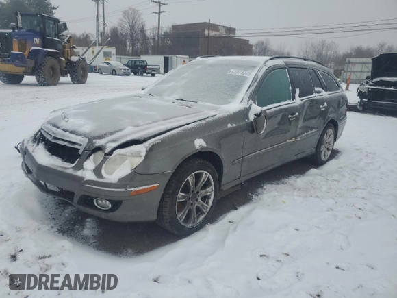 2009 Mercedes-Benz E 350 with VIN WDBUH87X99B438401, listed as a Copart auction lot 43974375 with 236,551 mi miles and Salvage Title. Bid and sale history available at DreamBid. Image 1.