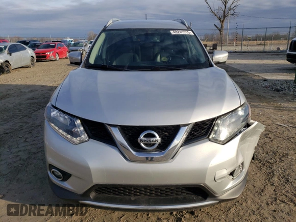 2014 Nissan Rogue SL with VIN 5N1AT2MV2EC811765, listed as a Copart auction lot 48241115 with 146,821 mi miles and Salvage Title. Bid and sale history available at carsss.com. Image 5.