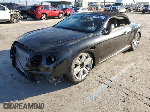2016 Bentley Continental GT V8 with VIN SCBGT3ZA5GC053310, listed as a Copart auction lot 45535345 with 19,419 mi miles and Clean Title. Bid and sale history available at DreamBid. Image 1.