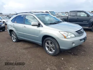 2007 Lexus RX 400h with VIN JTJGW31U872003241, listed as a IAAI auction lot 41698467 with 140,563 mi miles and . Bid and sale history available at DreamBid. Image 1.