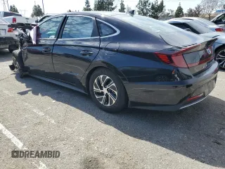 2023 Hyundai Sonata Hybrid Blue with VIN KMHL24JJ5PA055890, listed as a Copart auction lot 49479145 with 0 mi miles and Salvage Title. Bid and sale history available at carsss.com. Image 2.