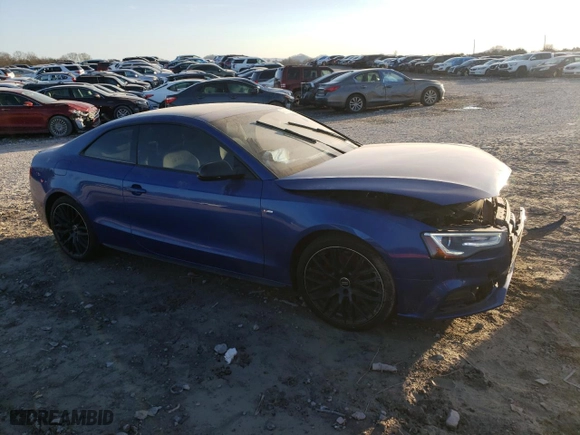 2016 Audi A5 Premium Plus with VIN WAUM2AFR7GA024109, listed as a Copart auction lot 43782365 with 127,854 mi miles and Salvage Title. Bid and sale history available at carsss.com. Image 4.