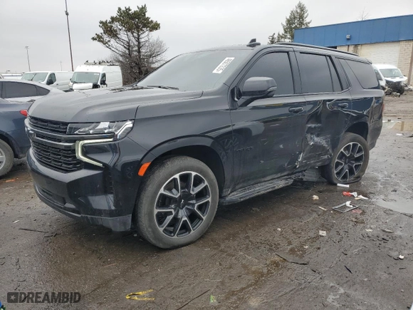 2022 Chevrolet Tahoe RST with VIN 1GNSKRKD2NR243925, listed as a Copart auction lot 46507235 with 31,901 mi miles and Clean Title. Bid and sale history available at carsss.com. Image 1.