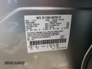 2020 Ford Edge SEL z VIN 2FMPK4J95LBA29912, wystawiony jako Copart lot #82968534 z przebiegiem 104 083 mil mil oraz Szkoda całkowita • Salvage title. Historia ofert i sprzedaży dostępna na DreamBid. Obrazek 16.