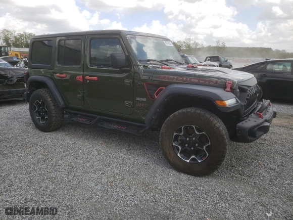 2020 Jeep Wrangler Unlimited Rubicon with VIN 1C4HJXFN9LW315814, listed as a Copart auction lot 49147855 with 28,902 mi miles and Salvage Title. Bid and sale history available at carsss.com. Image 4.