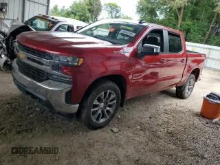 2021 Chevrolet Silverado 1500 LT with VIN 1GCUYDEDXMZ419293, listed as a Copart auction lot 60542305 with Not provided miles and Salvage title. Bid and sale history available at DreamBid. Image 1.