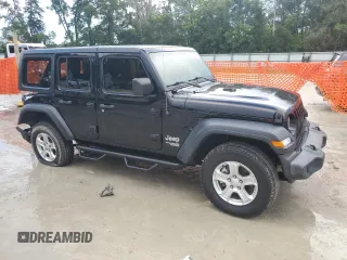 2019 Jeep Wrangler Unlimited Sport S with VIN 1C4HJXDG4KW641619, listed as a Copart auction lot 62551685 with 69,731 mi miles and Non repairable. Bid and sale history available at DreamBid. Image 4.