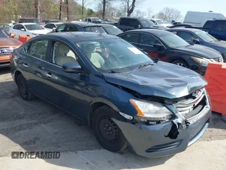 2015 Nissan Sentra S with VIN 3N1AB7AP5FY293799, listed as a IAAI auction lot 41722394 with 131,799 mi miles. Bid and sale history available at carsss.com. Image 1.