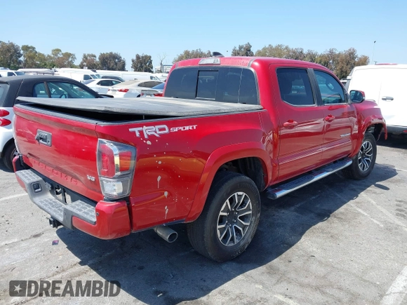 2020 Toyota Tacoma SR5 with VIN 3TMAZ5CN1LM139635, listed as a IAAI auction lot 42313763 with 72,752 mi miles and . Bid and sale history available at DreamBid. Image 4.