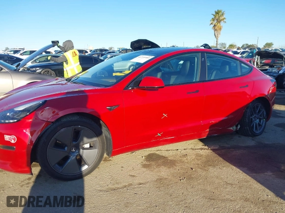 2022 Tesla Model 3 Long Range with VIN 5YJ3E1EB0NF212257, listed as a IAAI auction lot 41735989 with 28,528 mi miles and . Bid and sale history available at DreamBid. Image 14.