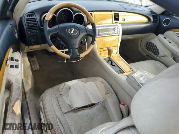 2003 Lexus SC 430 with VIN JTHFN48Y530037514, listed as a Copart auction lot 54354485 with 201,108 mi miles and Non repairable. Bid and sale history available at DreamBid. Image 8.