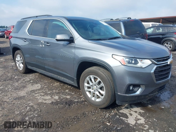 2020 Chevrolet Traverse LT with VIN 1GNERHKW7LJ309689, listed as a IAAI auction lot 42270616 with 120,264 mi miles and . Bid and sale history available at DreamBid. Image 1.