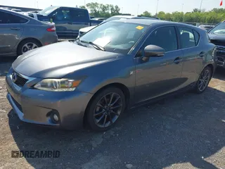 2012 Lexus CT CT 200h with VIN JTHKD5BH8C2121217, listed as a IAAI auction lot 42139460 with 143,570 mi miles and . Bid and sale history available at carsss.com. Image 2.