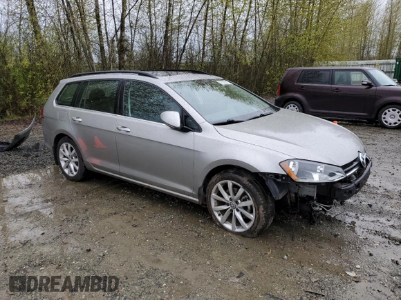 2017 Volkswagen Golf SportWagen S with VIN 3VWC17AU6HM539006, listed as a Copart auction lot 52329005 with 13,731 mi miles and Salvage Title. Bid and sale history available at carsss.com. Image 4.