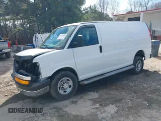 2018 Chevrolet Express Cargo Van with VIN 1GCWGAFG6J1906956, listed as a IAAI auction lot 41391624 with 87,038 mi miles. Bid and sale history available at carsss.com. Image 2.