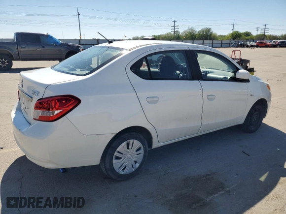 2017 Mitsubishi Mirage ES z VIN ML32F3FJ2HH003054, wystawiony jako Copart lot #55976015 z przebiegiem 80 489 mil mil oraz Szkody całkowita. Historia ofert i sprzedaży dostępna na DreamBid. Obrazek 3.