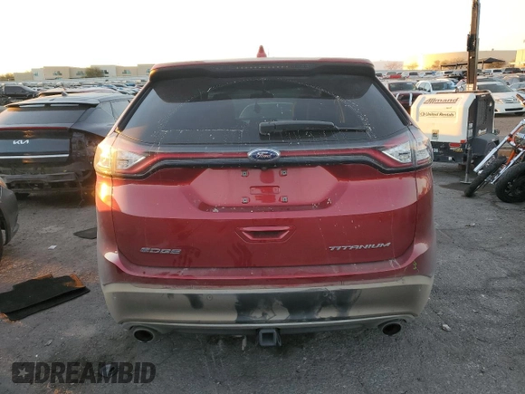 2016 Ford Edge Titanium with VIN 2FMPK3K84GBB78656, listed as a Copart auction lot 42743205 with 111,429 mi miles and Salvage Title. Bid and sale history available at carsss.com. Image 6.