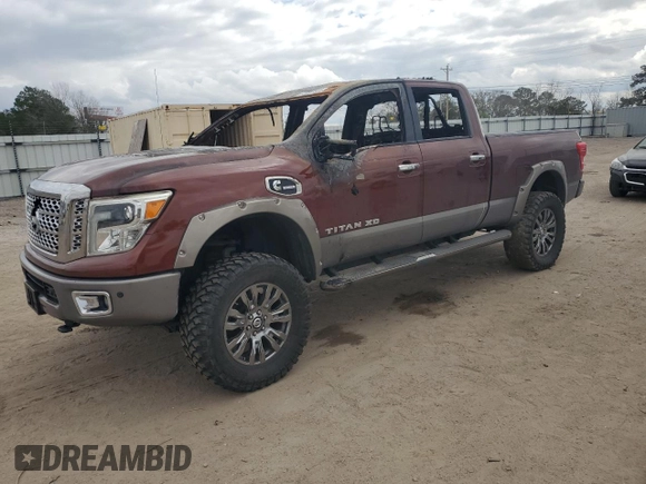 2016 Nissan Titan Pro-4X with VIN 1N6BA1F44GN509914, listed as a Copart auction lot 44417905 with Not provided miles and Salvage title. Bid and sale history available at DreamBid. Image 1.
