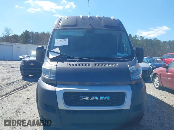 2021 Ram ProMaster Cargo with VIN 3C6LRVBG8ME521322, listed as a IAAI auction lot 41731201 with 52,823 mi miles. Bid and sale history available at carsss.com. Image 13.
