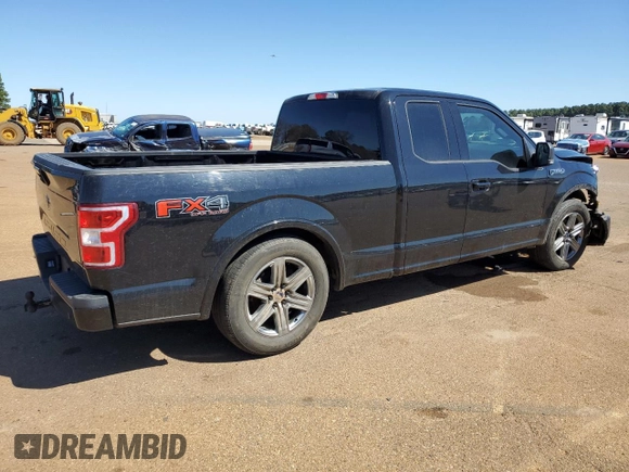 2018 Ford F-150 XL with VIN 1FTFX1E59JKD31469, listed as a Copart auction lot 45917325 with 144,824 mi miles and Salvage Title. Bid and sale history available at carsss.com. Image 3.