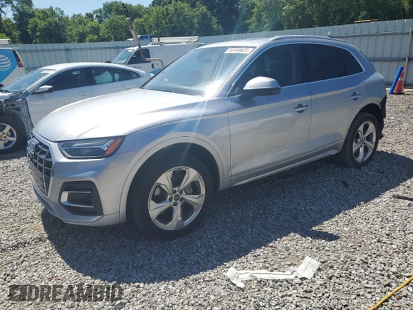 2021 Audi Q5 Premium Plus z VIN WA1BAAFY1M2097531, wystawiony jako Copart lot #53446625 z przebiegiem 49 859 mil mil oraz Szkoda całkowita • Salvage title. Historia ofert i sprzedaży dostępna na DreamBid. Obrazek 1.