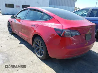 2022 Tesla Model 3 Long Range with VIN 5YJ3E1EB1NF272452, listed as a IAAI auction lot 41897358 with 78,458 mi miles and . Bid and sale history available at DreamBid. Image 3.