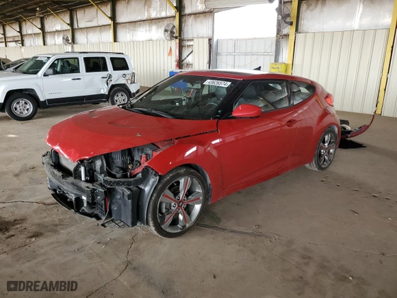 2016 Hyundai Veloster with VIN KMHTC6ADXGU273308, listed as a Copart auction lot 83912814 with 131,699 mi miles and Salvage Title. Bid and sale history available at carsss.com. Image 1.