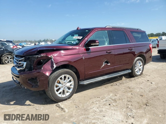 2021 Ford Expedition Max XLT z VIN 1FMJK1HT7MEA80095, wystawiony jako Copart lot #44702785 z przebiegiem 65 348 mil mil oraz Szkoda całkowita • Salvage title. Historia ofert i sprzedaży dostępna na DreamBid. Obrazek 1.