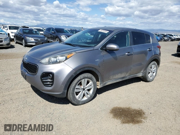 2017 Kia Sportage LX with VIN KNDPMCAC6H7230206, listed as a Copart auction lot 55036895 with 148,796 mi miles and Clean Title. Bid and sale history available at carsss.com. Image 1.