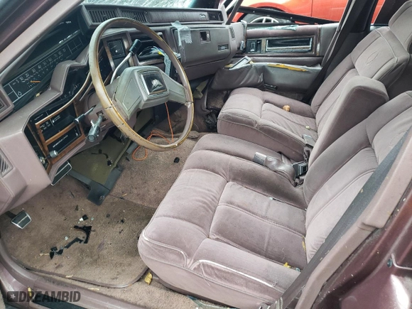 1989 Cadillac DeVille with VIN 1G6CD5157K4371390, listed as a Copart auction lot 72955004 with NaN miles and Salvage Title. Bid and sale history available at carsss.com. Image 7.