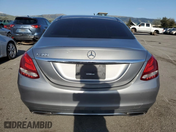 2015 Mercedes-Benz C-Class C 300 with VIN 55SWF4JB3FU069404, listed as a Copart auction lot 48879805 with 167,870 mi miles and Salvage Title. Bid and sale history available at carsss.com. Image 6.
