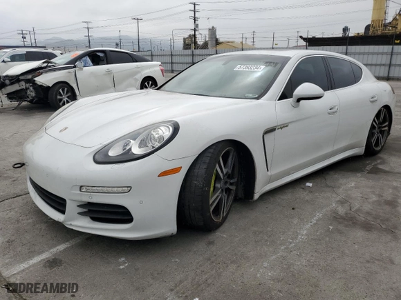 2014 Porsche Panamera S E-Hybrid with VIN WP0AD2A70EL044747, listed as a Copart auction lot 57393234 with 94,594 mi miles and Clean Title. Bid and sale history available at carsss.com. Image 1.