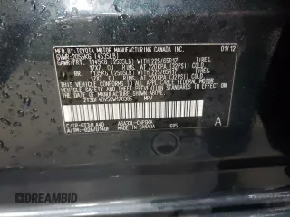 2012 Toyota RAV4 Limited with VIN 2T3DF4DV5CW178385, listed as a Copart auction lot 51358285 with 206,367 mi miles and Salvage Title. Bid and sale history available at DreamBid. Image 14.