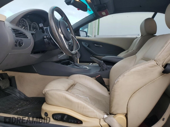 2005 BMW 6 Series 645Ci with VIN WBAEK734X5B325738, listed as a Copart auction lot 68113044 with 92,977 mi miles and Salvage Title. Bid and sale history available at carsss.com. Image 7.