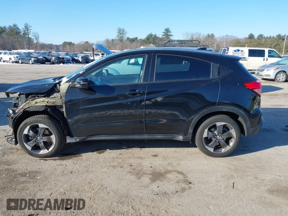 2018 Honda HR-V EX-L Navi with VIN 3CZRU5H76JM709888, listed as a IAAI auction lot 41307991 with 92,994 mi miles. Bid and sale history available at carsss.com. Image 15.