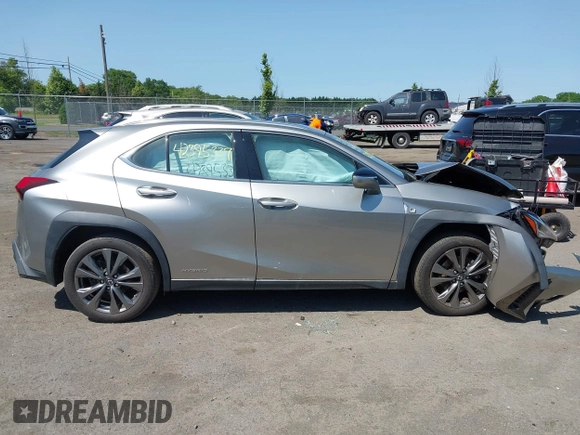 2020 Lexus UX 250h F Sport with VIN JTHR9JBH3L2036827, listed as a IAAI auction lot 42395337 with 50,096 mi miles and . Bid and sale history available at DreamBid. Image 14.