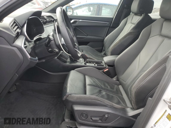 2022 Audi Q3 S line Premium Plus with VIN WA1EECF31N1058219, listed as a Copart auction lot 77456494 with 38,874 mi miles and Salvage Title. Bid and sale history available at carsss.com. Image 7.
