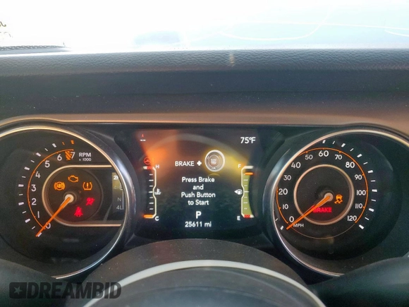 2023 Jeep Gladiator Texas Trail z VIN 1C6HJTAGXPL571931, wystawiony jako Copart lot #57955995 z przebiegiem 25 611 mil mil oraz Szkoda całkowita • Salvage title. Historia ofert i sprzedaży dostępna na DreamBid. Obrazek 9.